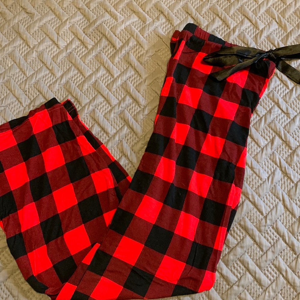 Black and white pajama pants